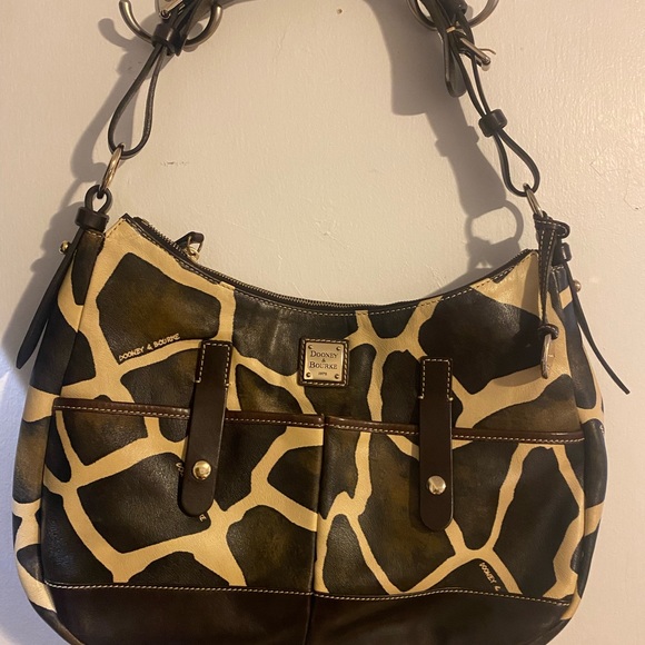 Dooney & Bourke giraffe print leather bag - Picture 1 of 5